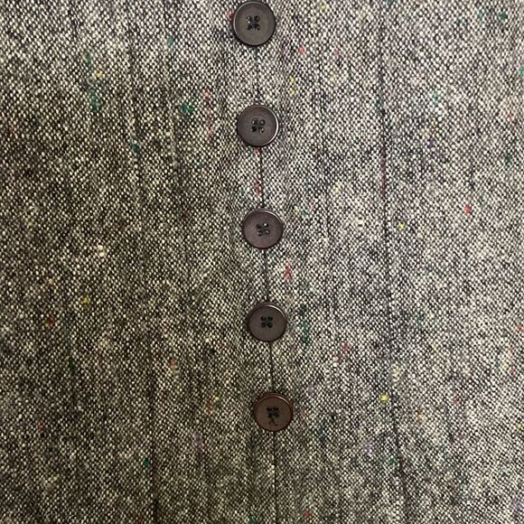 Wool Pencil Skirt Non-functional Button Front size XS Academia Fall Twee Preppy - Picture 4 of 8